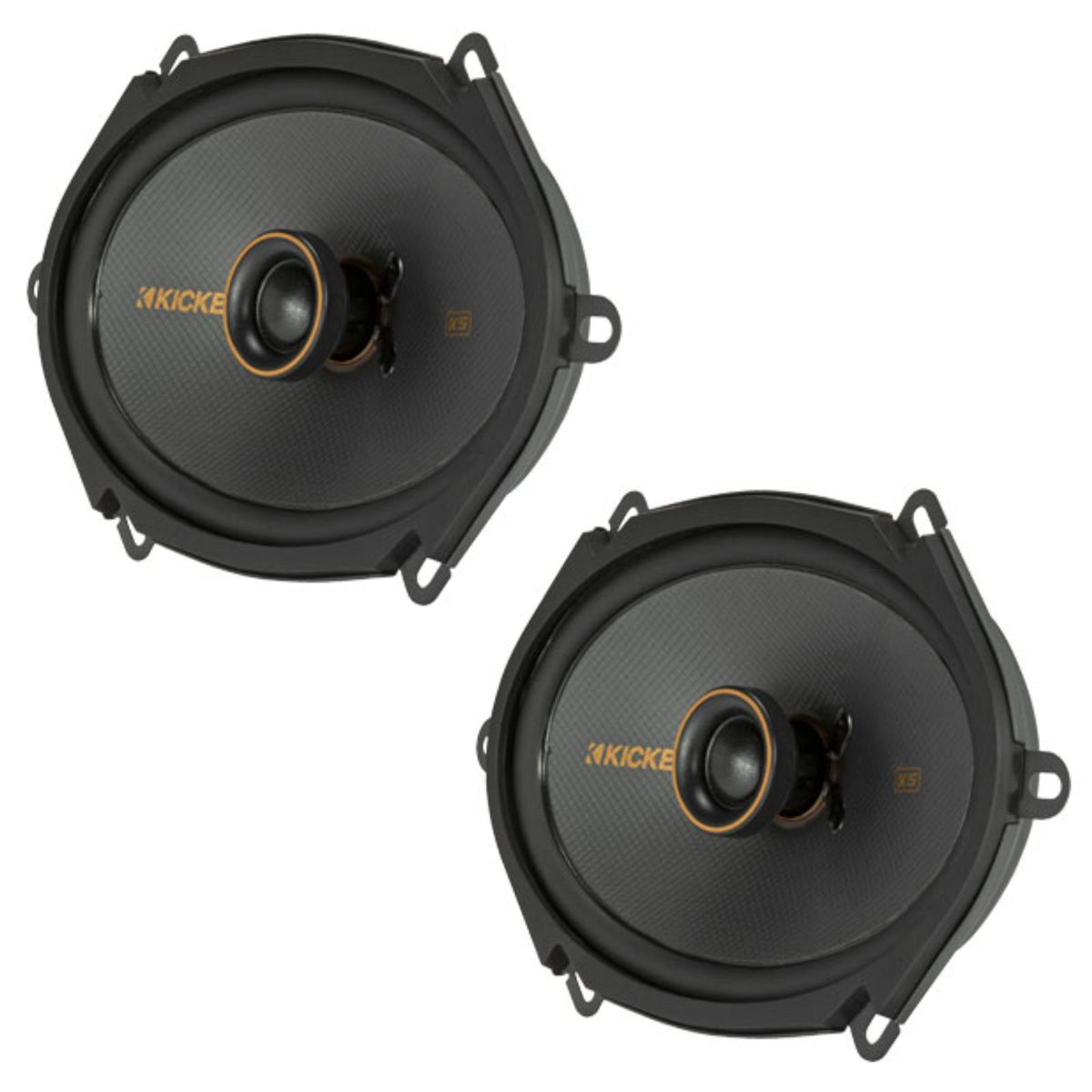 Kicker KSC680 KS Series 6x8" 2 Way Car Door Dash Shelf Coaxial Speakers 75w RMS - CEN