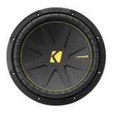 Kicker 50CWCS124 Sub CompC 12 Inch Single Voice Coil Car Subwoofer 4Ohm 300w RMS - CEN
