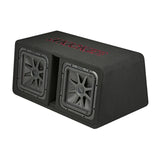 Kicker 45DL7R122 Dual 12 Inch L7R Ported Loaded Subwoofer Enclosure 1200w RMS - CEN