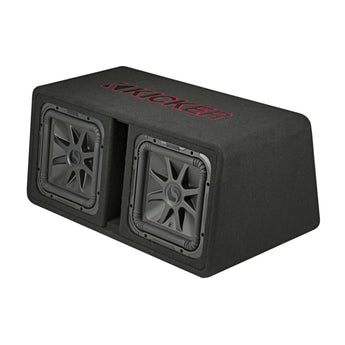 Kicker 45DL7R122 Dual 12 Inch L7R Ported Loaded Subwoofer Enclosure 1200w RMS - CEN