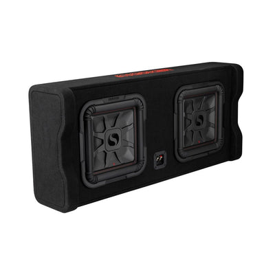 Kicker 49DL7TDF122 Dual 12 Inch L7T Subwoofer Down Firing Loaded Enclosure 1200w