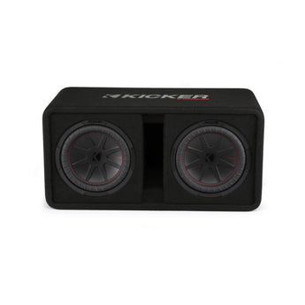 Kicker 48DCWR102 Dual 10 Inch CompR Ported Loaded Subwoofer Enclosure 800w RMS - CEN