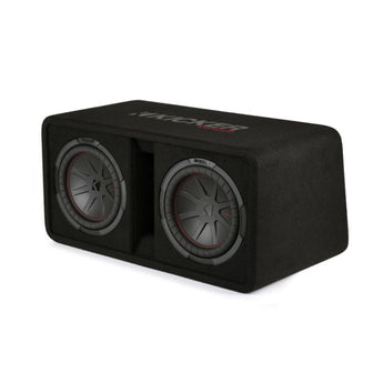 Kicker 48DCWR102 Dual 10 Inch CompR Ported Loaded Subwoofer Enclosure 800w RMS - CEN