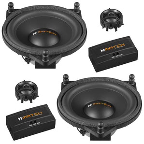 Match UP C42MB-FRT Mercedes C & E Class 2 Way 4 Inch Component Car Speakers 60w - CEN