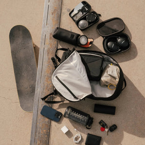 Moment Everything Backpack 21L Overnight Black Work Travel Tech Organiser Bag - CEN