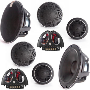 Morel Hybrid 63 3 Way Car Component Speakers MW Woofers MT300 Tweeters 140w RMS - CEN