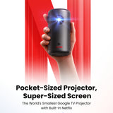 Nebula Capsule 3 Mini 1080p Google TV Portable 120 Inch Projector 2.5hr Battery - CEN