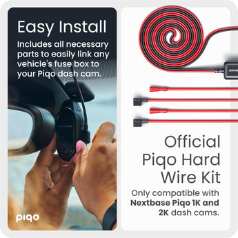 Nextbase Piqo 1K & 2K Pro Install Parking Mode Dash Cam Hardwire Kit NBPICO-HWK - CEN