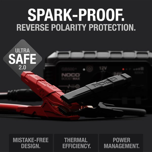 Noco Boost Max GB500+ 6250A UltraSafe Jump Starter Power 12V/24V Battery Booster - CEN