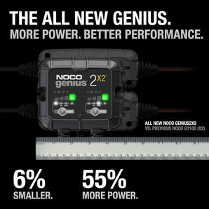 Noco Genius2X2 6V/12V 4A 2-Bank Battery Trickle Charger Maintainer Desulfator