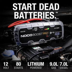 Noco Boost GB150 3000A UltraSafe Jump Starter Power Pack 12V Car Battery Booster