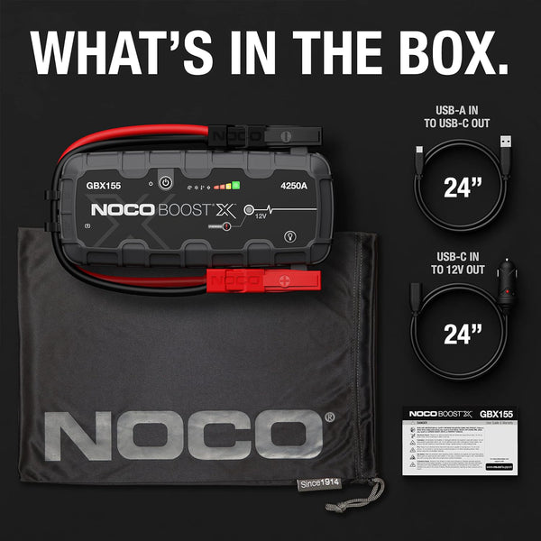 Noco Boost X GBX155 4250A UltraSafe Jump Starter Power Pack 12V Battery Booster - CEN