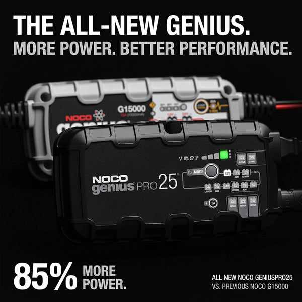 NOCO GeniusPRO25 6V/12V/24V 25A Battery Trickle Charger Maintainer Desulfator - CEN