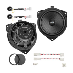 Option Audio TY-170 Plug & Play Component Speakers for Toyota Lexus BYD Sealion