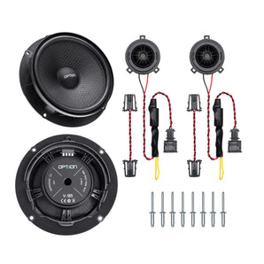 Option Audio V-165 Plug & Play Component Speakers for Volkswagen Skoda Seat