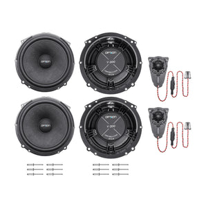 Option Audio Air VW T5 T6 Plug & Play 8 Inch Component Speakers & Tweeter 100w