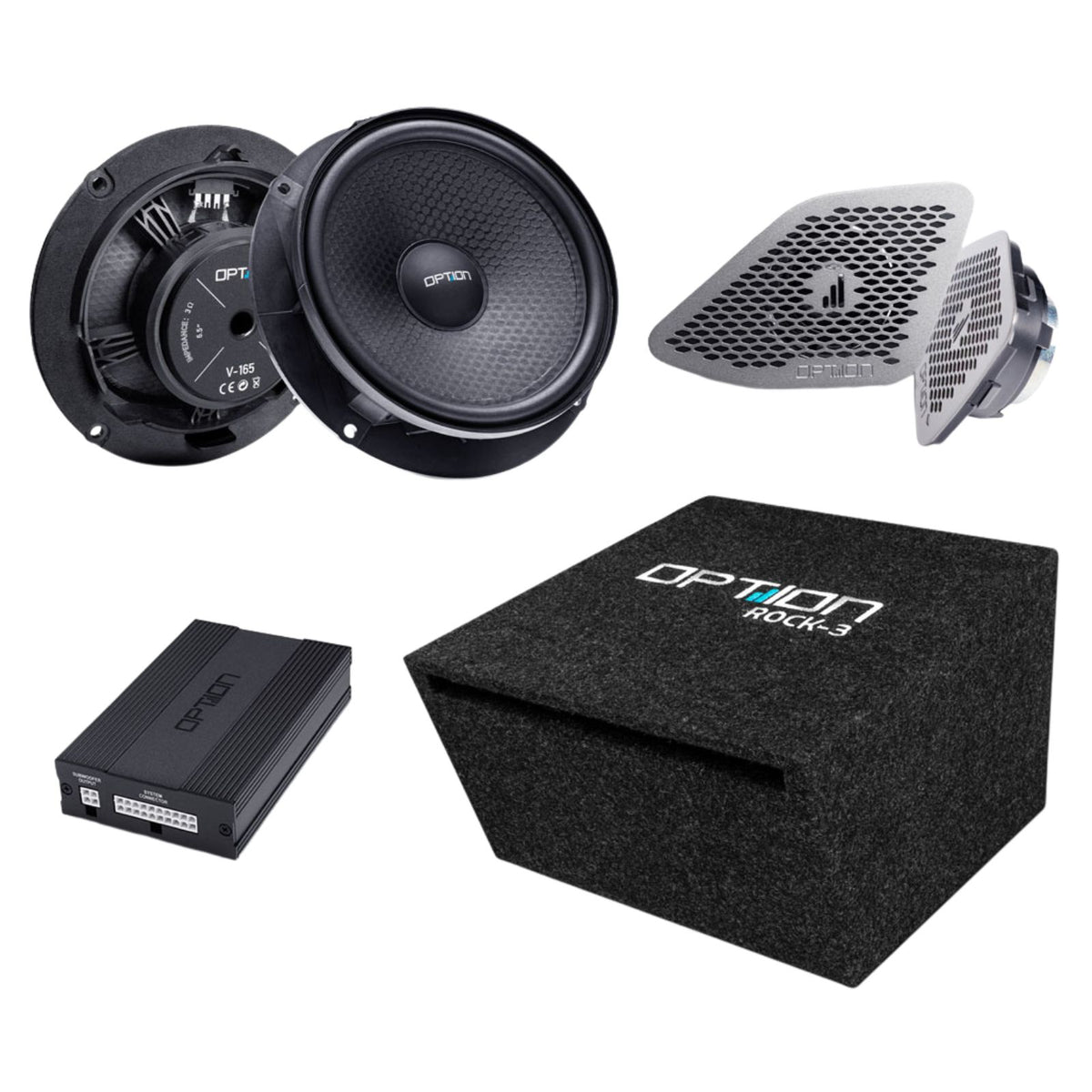 Option Audio VW T6.1 Plug & Play Kit DSP Amp, Sub & Speakers