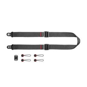 Peak Design Slide Lite Black Adjustable Camera Strap with Quick Release Anchors