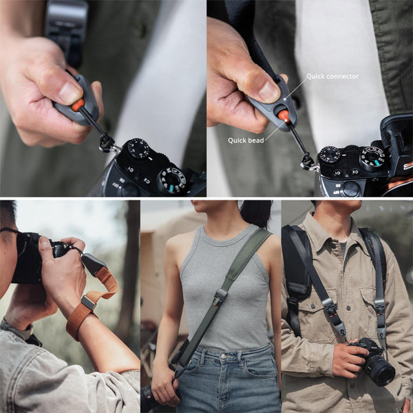 PGYTECH Camera Shoulder Strap Adjustable Sling Quick Release Buckles Night Black - CEN
