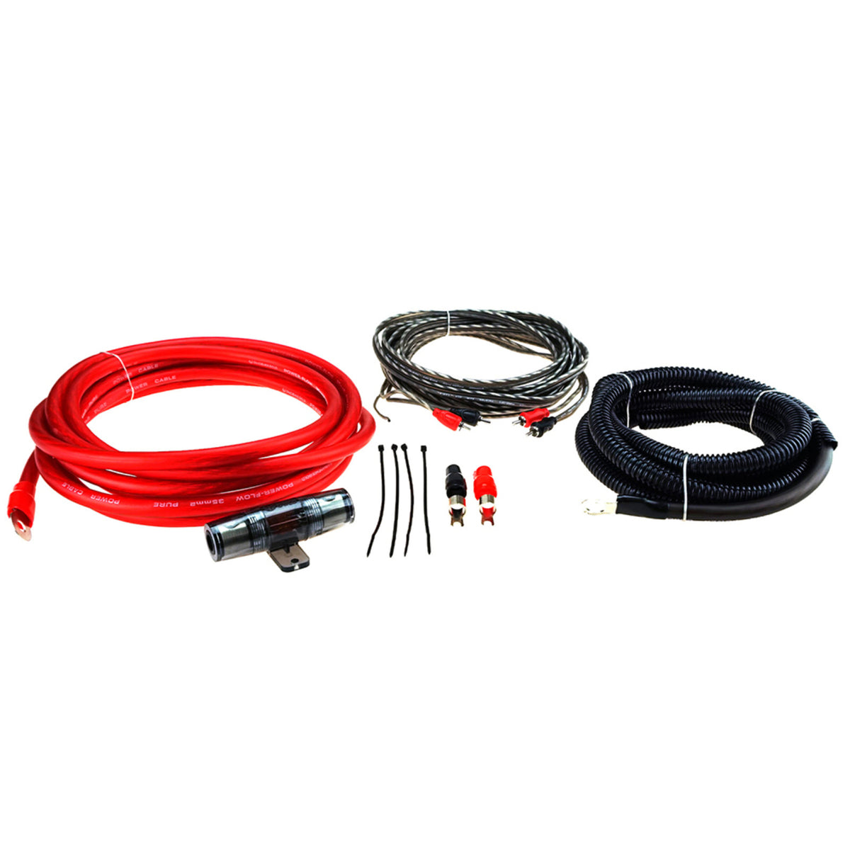 Phoenix Gold ZRK35 OFC Amplifier Wiring Kit 2 AWG Car Amp Power Kit Fuse Holder - CEN