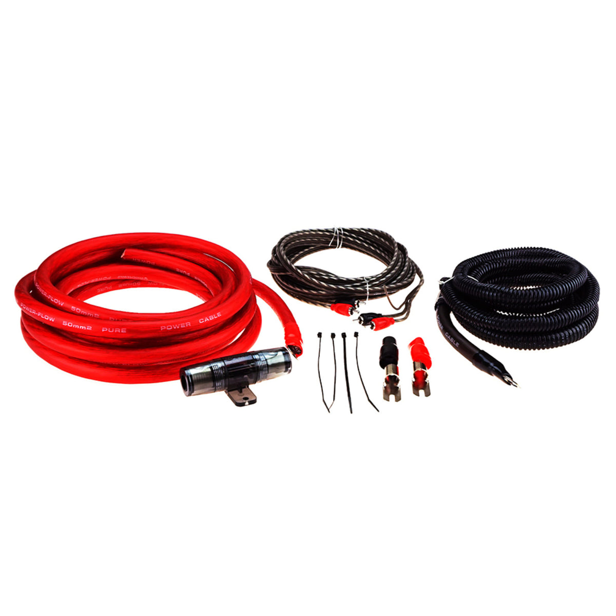 Phoenix Gold ZRK50 OFC Amplifier Wiring Kit 0 AWG Car Amp Power Kit Fuse Holder - CEN
