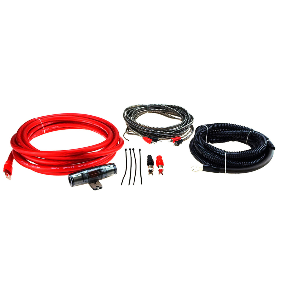 Phoenix Gold ZXK35 CCA Amplifier Wiring Kit 2 AWG Car Amp Power Kit Fuse Holder - CEN