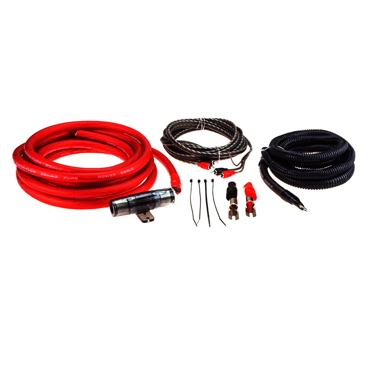 Phoenix Gold ZXK50 CCA Amplifier Wiring Kit 0 AWG Car Amp Power Kit Fuse Holder - CEN