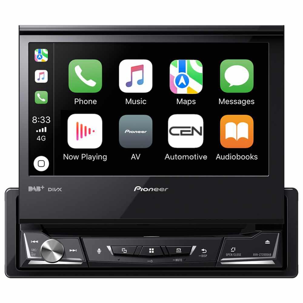 Pioneer AVH-Z7200DAB 7" Flip Out Motorised Apple CarPlay Bluetooth Car Stereo - CEN