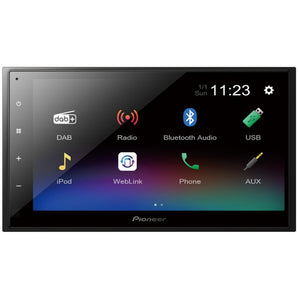 Pioneer DMH-A340DAB 6.8" Double Din Bluetooth WebLink USB DAB Radio Car Stereo - CEN