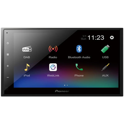 Pioneer DMH-A340DAB 6.8" Double Din Bluetooth WebLink USB DAB Radio Car Stereo