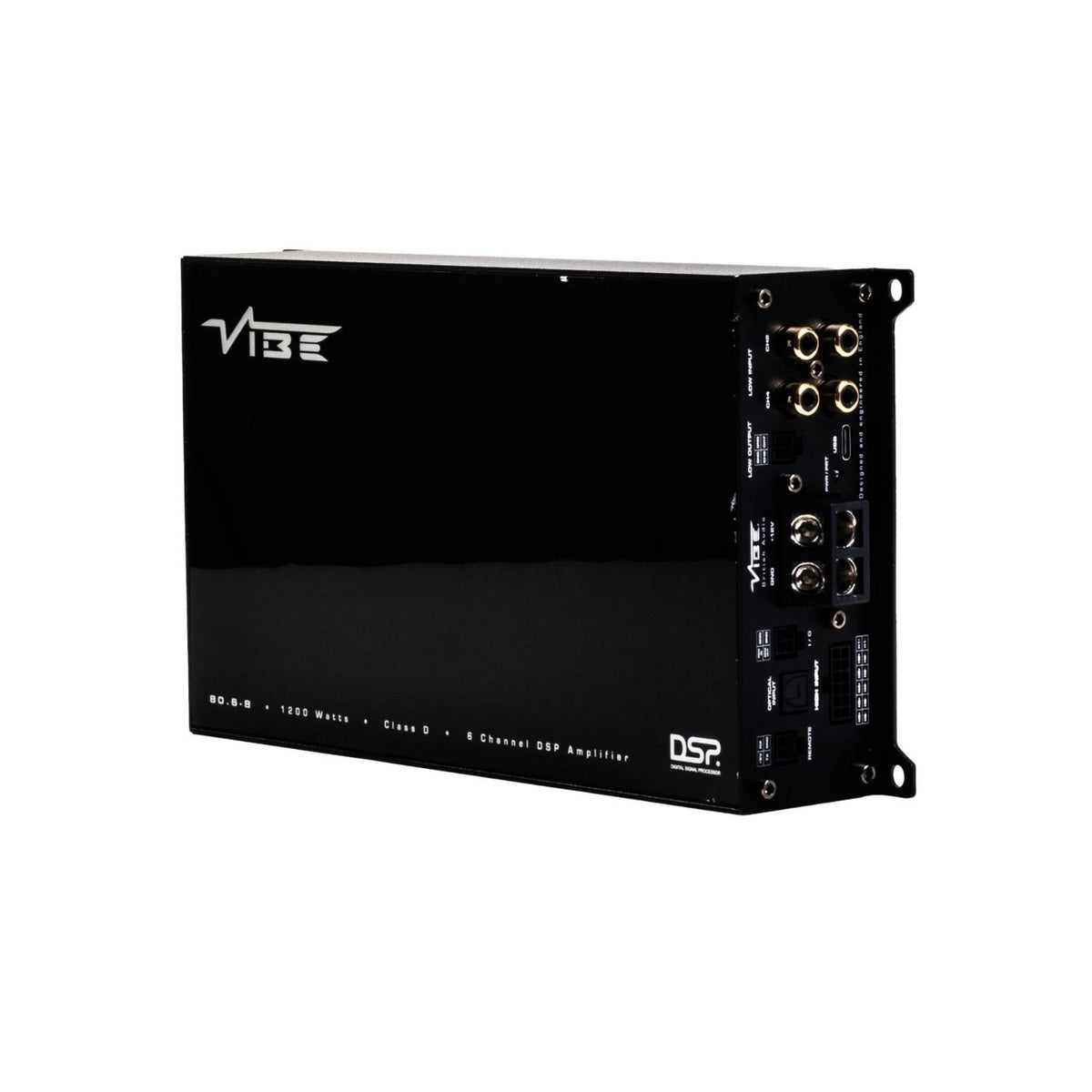 Vibe Powerbox 80.6-8DSP Amp Compact Mini Class D 6 Channel Car Stereo Amplifier