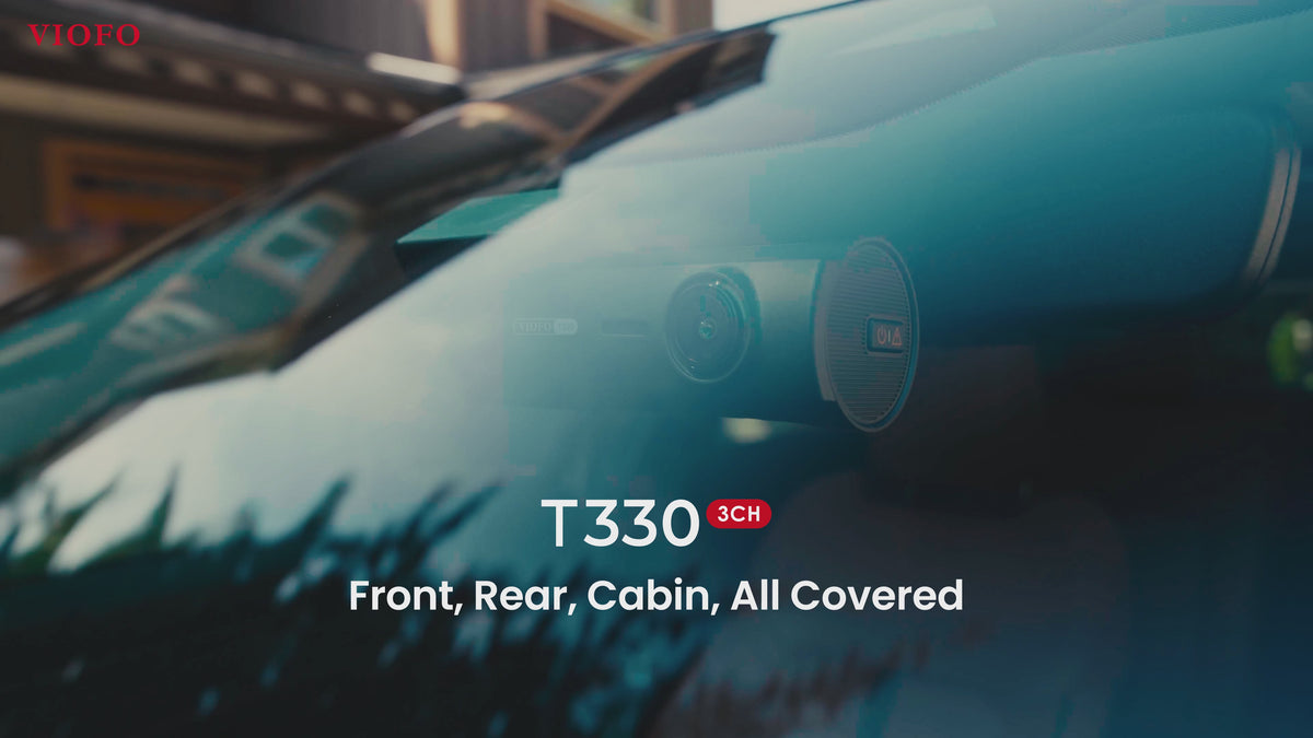 Viofo T330TW 3CH Dash Cam 4K Front, Telephoto & Waterproof Rear video