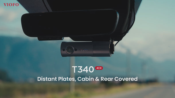 Viofo T340TW 4CH Dash Cam Front, Cabin, Telephoto & Waterproof Rear video