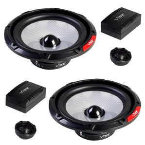 Vibe Pulse PULSE6C-V3 6.5 Inch 2 Way Component Car Speakers 80w RMS Pair