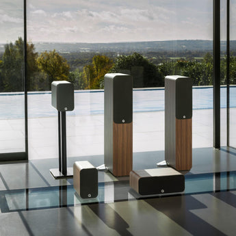 Q Acoustics 5040 Floorstanding HI-FI Home Cinema Loud Speakers Santos Rosewood-5