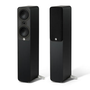 Q Acoustics 5040 Floorstanding Speakers HI-FI Home Cinema Satin Black QA5042 - CEN