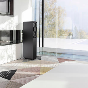Q Acoustics 5040 Floorstanding Speakers HI-FI Home Cinema Satin Black QA5042 - CEN