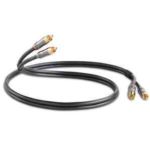 QED Performance QE6102 Audio Graphite Stereo RCA Phono Interconnect Cable 3m - CEN