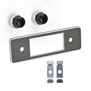 RetroSound Faceplate Black and Chrome with Knob Set and Brackets for RetroRadio - CEN