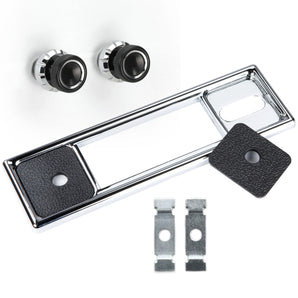 RetroSound Faceplate Chrome Black Pebbled Inserts with Knob Sets for RetroRadio - CEN
