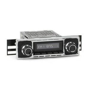 RetroSound Becker Style Motor 2 Bluetooth Black Pebbled Chrome Classic Stereo - CEN