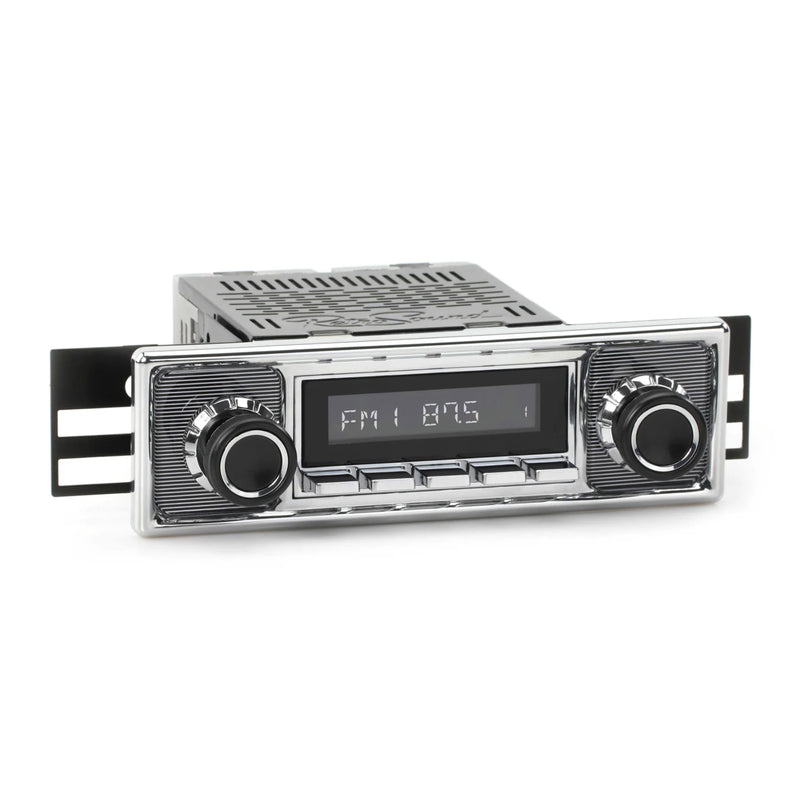 RetroSound Becker Style Motor 4 DAB Bluetooth Pinstripe Chrome Classic Car Radio