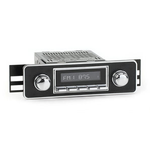 RetroSound Euro Style Motor 6 DAB USB Bluetooth Chrome Black Classic Car Stereo - CEN