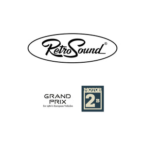 RetroSound Grand Prix Motor 2B Radio FM AM Bluetooth USB Classic Car Stereo - CEN