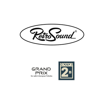 RetroSound Grand Prix Motor 2B Radio FM AM Bluetooth USB Classic Car Stereo - CEN