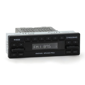 RetroSound Grand Prix Motor 6 DAB FM AM Radio Bluetooth USB Classic Car Stereo - CEN