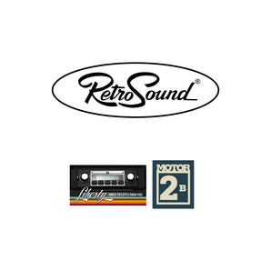 RetroSound Liberty Motor 2B Radio FM AM Bluetooth USB Classic Car Stereo - CEN