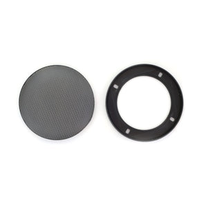 RetroSound 4 Inch Speaker Grills Sold as a Pair Low Key Plain Black Mesh Grill - CEN