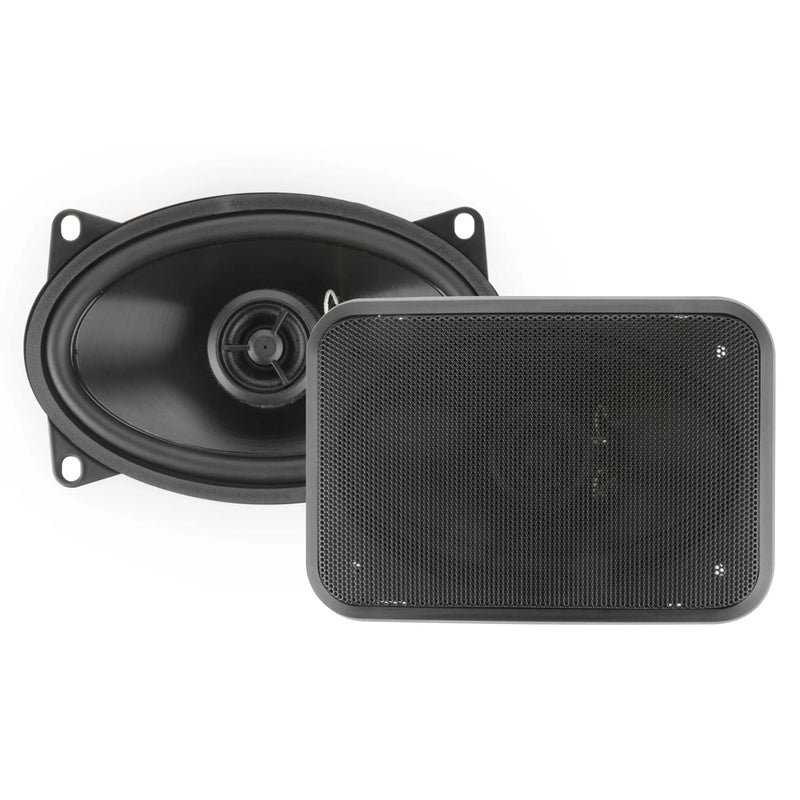 RetroSound Premium Stereo Speakers 4x6 Inch with Grills Sold as a Pair 25w RMS