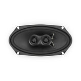 RetroSound Premium Triax 3 Way Stereo Speakers 4x8 Inch Sold as a Pair 60w RMS - CEN